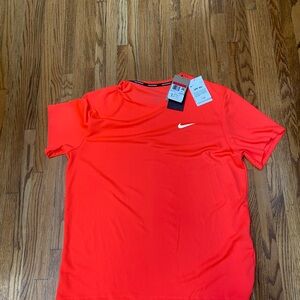 NWT Nike Neon orange  Dri-FIT Running Shirt